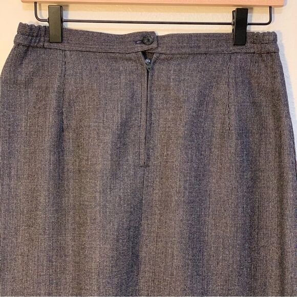 A-Line Tweed Skirt Women’s 12 Black Pockets Fully Lined. - Picture 3 of 15